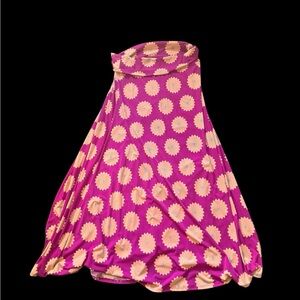 LuLaRoe Floral Strapless Dress and Skirt